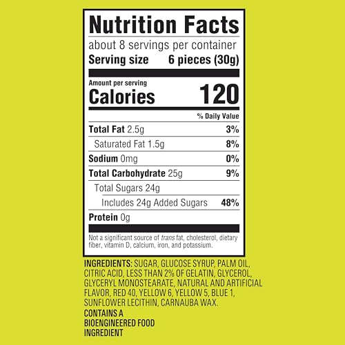Sour Patch Kids 8.12 Ounce (Pack of 2) / Green / Building Blocks Gummy Candy