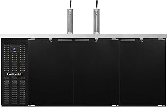 KC79 Keg Cooler 79" W, Four Keg Capacity & Black Exterior