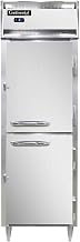 DL1F-SA-HD Designer Line Single Section Reach In Freezer, Stainless Exterior & Half-Height Doors