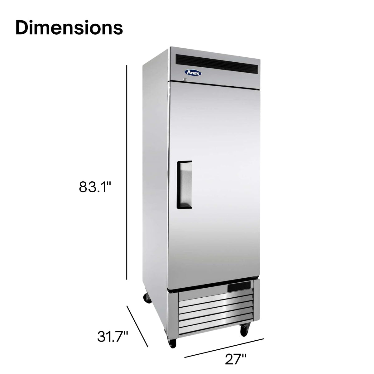 Atosa 19.1 cu. ft. / Stainless Steel / 19.1 cubic_feet Freezers