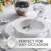 Stock Your Home Silver / 50 Pack / Formal Bowls