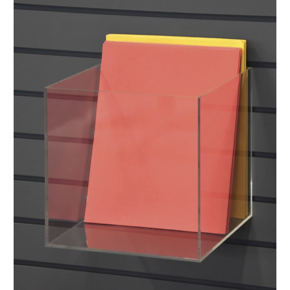 Slatwall Box 6” Acrylic by Marketing Holders – cyrstal, Acrylic, Clear, Model ZS5-66