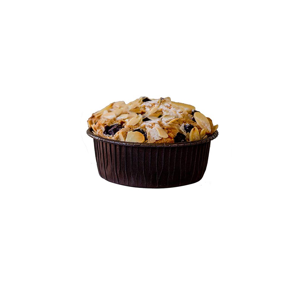 OP110/37 Brown Ecos Disposable Baking Mold 3-7/16 Inch Bottom Diameter x 1-1/2 Inch High - Case of 1400