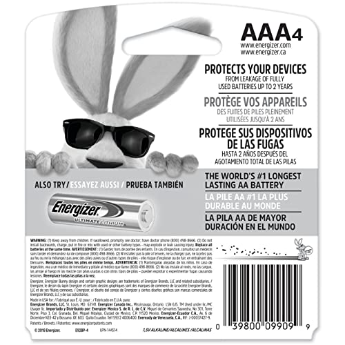 Energizer 4 Count (Pack of 5) / Multicolor / AAA AAA