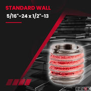 E-Z LOK 5/16"-24 IT, 1/2"-13 ET, 0.484" L / 5 / Pack of 5 Thread Locking Inserts