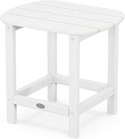 Polywood SBT18WH South Beach 18" Outdoor Side Table, White