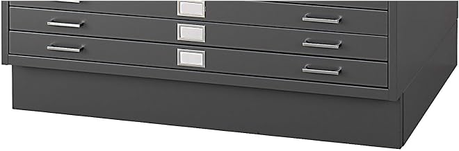 Safco Products 4997BLR Flat File Closed Base for 5-Drawer 4996BLR and 10 Drawer 4986BL Flat Files, Sold Separately, Black