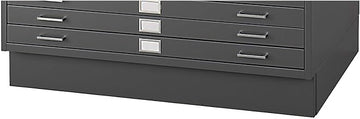 Safco Products 4997BLR Flat File Closed Base for 5-Drawer 4996BLR and 10 Drawer 4986BL Flat Files, Sold Separately, Black