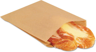 Bagcraft Ecocraft Grease-Resistant Sandwich Bags – 6.5" X 8", Natural, 2,000/carton