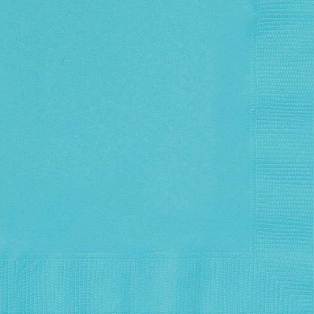 Terrific Teal Beverage Napkins - 20 Count, Elegant & Vibrant Design, Premium Paper Napkins For Parties & Events