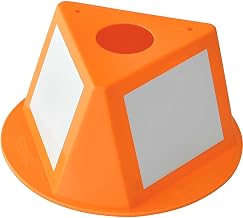 Global Industrial Inventory Control Cone with Dry Erase Decals, Three-Sided