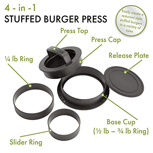Cuisinart 4-in-1 Burger Press / 4-in-1 (Pack of 12) / 4.0 ounces Grill Presses & Irons