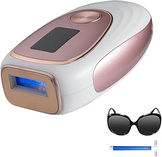 LYSMOSKI Laser Hair Removal, IPL Hair Removal with Ice-Cooling System for Painless & Long-Lasting Result, Safe At-Home Hair Remover Device for Armpits Back Legs Arms Face Bikini Line, Rose Gold