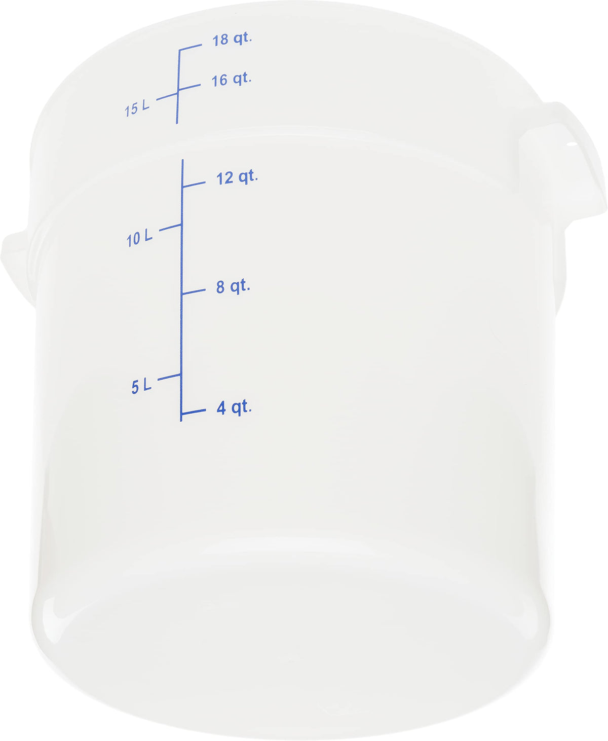 Carlisle FoodService Products 18 Quart (Pack of 6) / 6 / White Storage & Transport