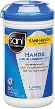 Sani Professional Sani-Hands Instant Hand Sanitizing Wipes