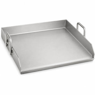 15" x 16" Stainless Steel Griddle Plate with Splash Guard by Glownary – 18.5" x 15.5" x 2.5", Stainless Steel, Silver, Model 554bpgridhf