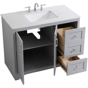Elegant Decor 42" - Single / Grey / Traditional Bathroom Vanities