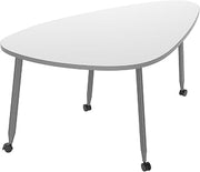 Learniture Mobile Rounded Triangle Whiteboard Table – Versatile Group Collaboration