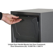 dVault Sand / 14"L x 14"W x 20"H / Industrial Wall-Mount Mailboxes