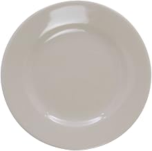 HUBERT Bread and Butter Plate with Rolled-Edge Warm White Stoneware - 5 1/2 Dia 36 Per Case