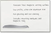 Best-Rite 2029G Ultra-Trim Magnetic Board, Dry Erase Porcelain-on Steel, 72 x 48, White/Silver