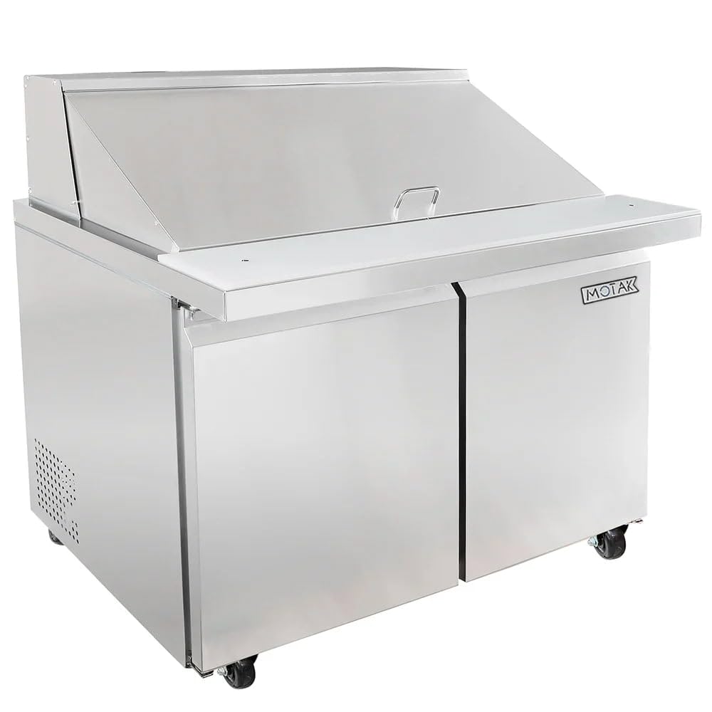 46 7/8" Mega Top Sandwich/Salad Prep Table w/Refrigerated Base by MOTAK – 51.97x38.98x49.21, In Description, Check Images, Model MST-48-18-X
