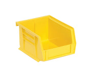 Quantum Storage QUS210 Ultra Stack and Hang Bins - 5-3/8” x 4-1/8” x 3” - 24 Pack by QUANTUM STORAGE SYSTEMS – Plastic, Yellow, Pack of 24, Model QUS210YL