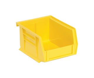 Quantum Storage QUS210 Ultra Stack and Hang Bins - 5-3/8” x 4-1/8” x 3” - 24 Pack by QUANTUM STORAGE SYSTEMS – Plastic, Yellow, Pack of 24, Model QUS210YL