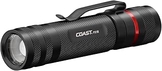 Coast PX1R 1000 Lumen Rechargeable Focusing LED Flashlight, Black