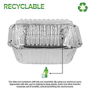 Stock Your Home 1 lb / 25 Pack / Silver Disposable Cookware