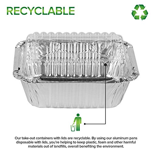 Stock Your Home 2 Count / 100 Pack / Clear Food Storage Containers