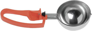 Vollrath 47388 S/S 8 Oz. / #4 Squeeze Disher with Orange Handle,Silver, 1 Count (Pack of 1)