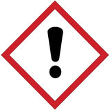 National Marker GHS406AP "Harmful/Irritant" GHS Label, PS Vinyl, 4" x 4" (Pack of 5)
