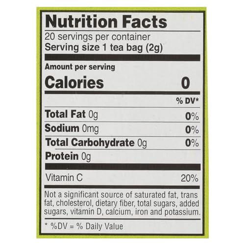 Celestial Seasonings Authentic Green Tea / 20 Count (Pack of 6) / Natural Herbal