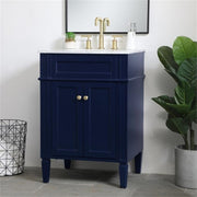 Elegant Decor 24" - Single / Blue,gold / Modern Wheel Care