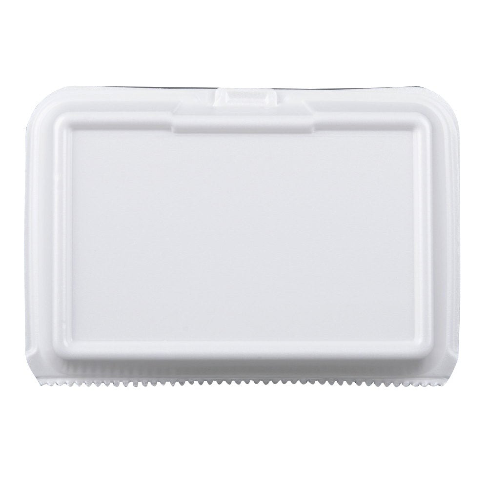 Foam Container by DCC – 8" Length x 7.875" Width x 3.25" Depth, Foam, White, Model 85HT1R
