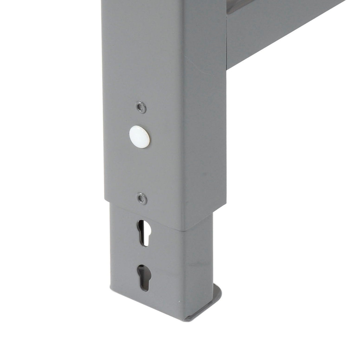 Adjustable Height Workbench C-Channel Leg by Global Industrial – 36"L x 60"W x 3"H, Steel, Gray, Model 183163