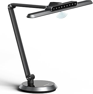 Honeywell H9 Sunturalux LED Dimmable Desk Lamp with Motion-Sensing | Eye-Caring, CRI≥91, 2700K-5000K, RG0 Low Blue Light, Stepless Dimming Desk Light, Lamp for Desk, Study, Computer