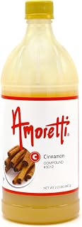 Amoretti Cinnamon Compound 2.2 lbs - Natural Flavors, Shelf Stable Even After Opening, Certified Kosher, TTB Approved, Perfect for Baking Applications & Beverages