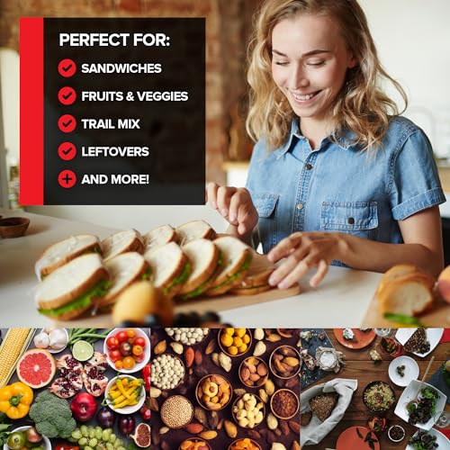 Stock Your Home 1000 / 40 Pack Pack of 25 / Clear Food Storage Bags