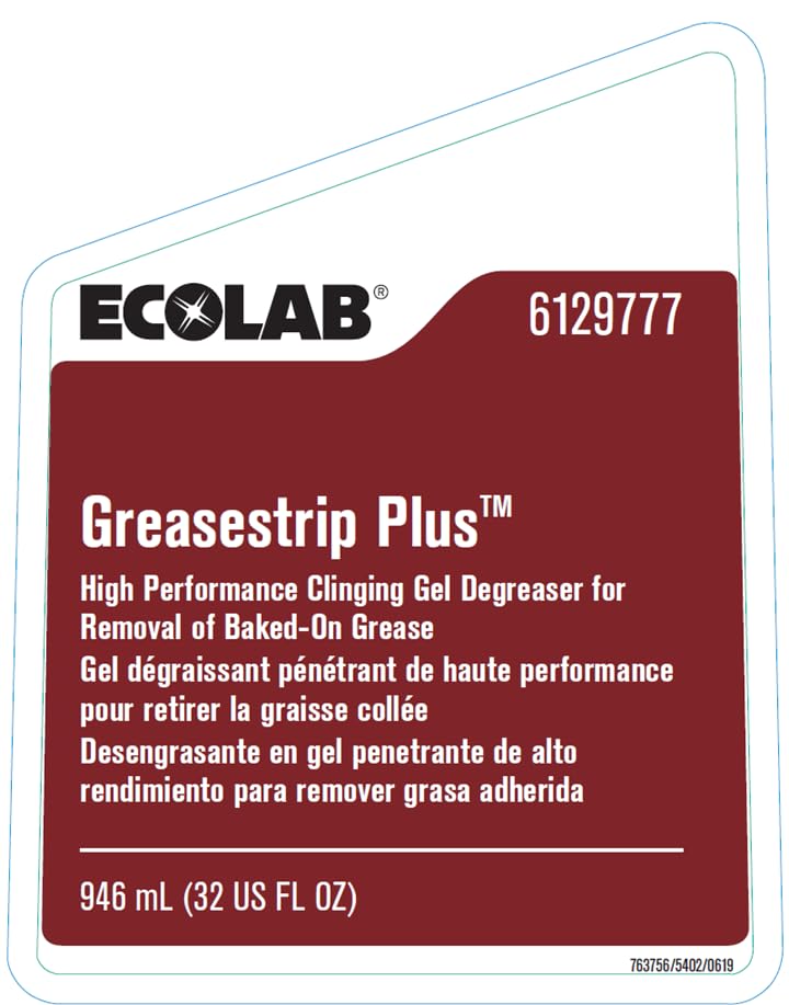 Greasestrip Plus Degreaser- 32 FL OZ by Ecolab – 32 Fl Oz (Pack of 1), Model 6129777
