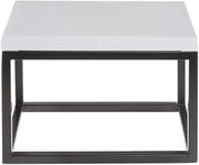 HUBERT Black Display Riser with White Top- 7" H