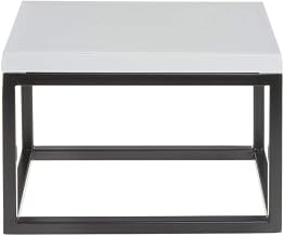 HUBERT Black Display Riser with White Top- 7" H