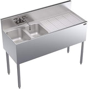 Metal KR18-42L 48" Two-Compartment Bar Sink - Krowne Royal 1800 Series
