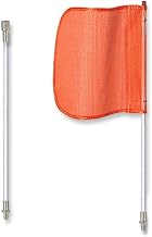 Checkers Heavy Duty Collapsible Quick Disconnect 12" Orange Warning Whip