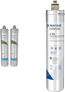 Pentair Everpure H-1200 and H-104 Quick-Change Filter Cartridge Set for Drinking Water Systems