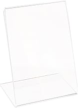 Azar Displays 112736 3" W x 4" H Vertical L-Shaped Sign Holder (10 Pack)