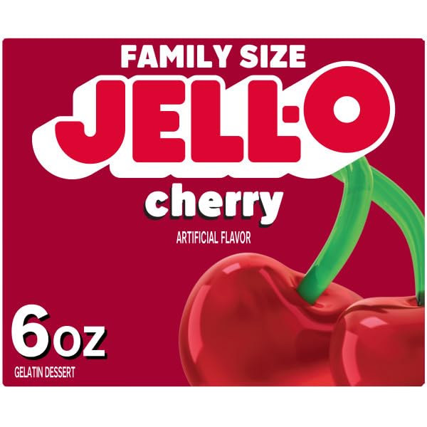 Jell-O Cherry & Berry Fusion (4ct) / 6 Ounce (Pack of 4) / 4 Gelatin