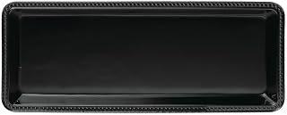 Elite Global Solutions M1562-B Black Melamine Serving Tray 15"L x 6"W x 2"H