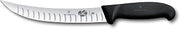 Victorinox Fibrox 6" Boning Knife, Straight Edge Wide Blade, Stiff, Granton Blade - Dishwasher Safe, Non-Slip Handle, Black